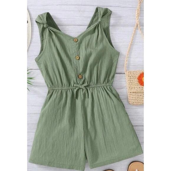 Shein Tween Twist Casual Tank Romper - Picture 1 of 6